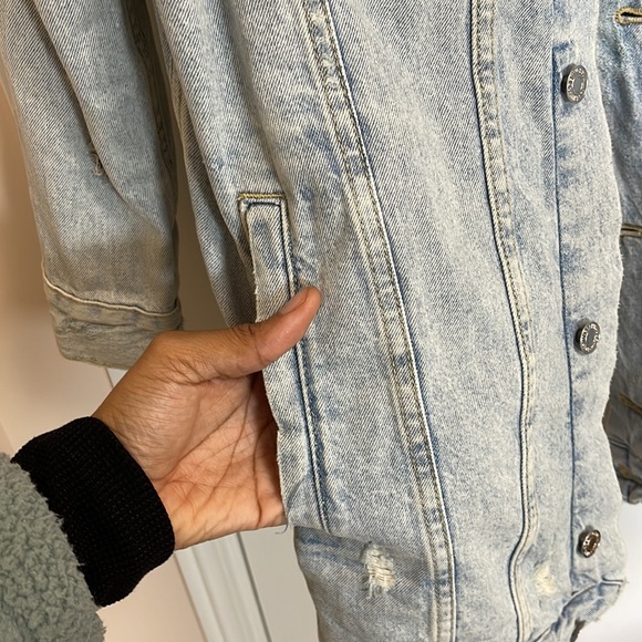 H & M Longline Jean Jacket - Picture 6 of 11
